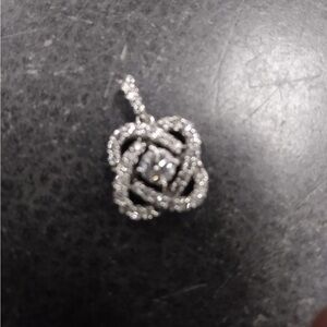 Center of Me Diamond Necklace 1 ct tw 14K White Gold 18"